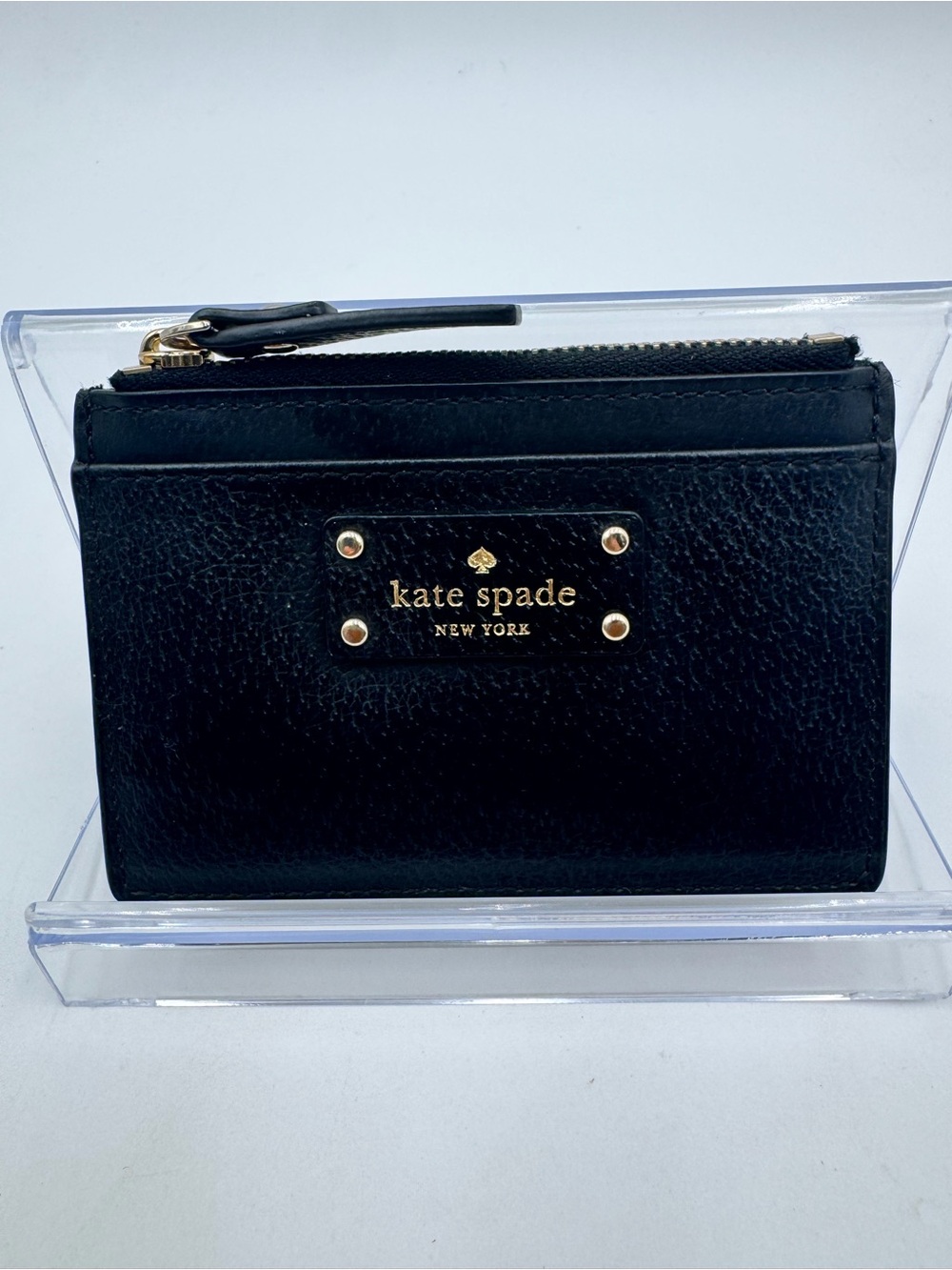 Kate spade zip card holder - black
